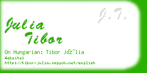 julia tibor business card